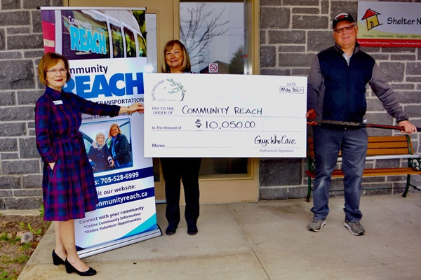 Guys Who Care Cheque Presentation with Community Reach