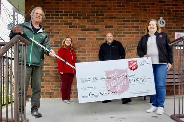 Guys Who Care Cheque Presentation with the Salvation Army Midland